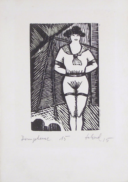 Christian Schad, dompteuse, 1915